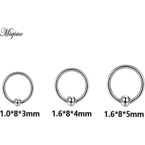 Miqiao 1 Set Stainless Steel Ear Bone Nails, Nose Ring, Lip Nails, Alcohol Cotton 4-piece Set Ins Set Explosive Piercing Jewelry