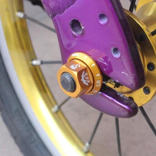 2 Pcs Track Axle Nuts Bicycle Wheel BMX Road Track Rear/Front M10
