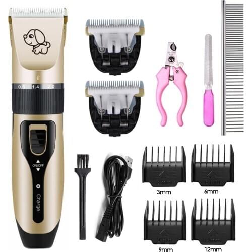 Professional Pet Dog Hair Trimmer Animal Grooming Clippers Cat Cutter Machine Shaver Electric Scissor Clipper USB