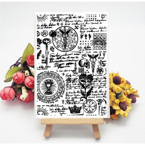 11*16CM Magic Circle Transparent Clear Stamps / Silicone Seals Roller Stamp For DIY Scrapbooking Photo Album/Card Making