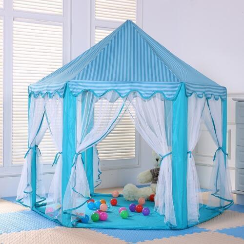 Christmas gift home indoor kids Castle Princess Portable Playing game Marquee Tent childrens Toy PlayHouse Balls Pool tent