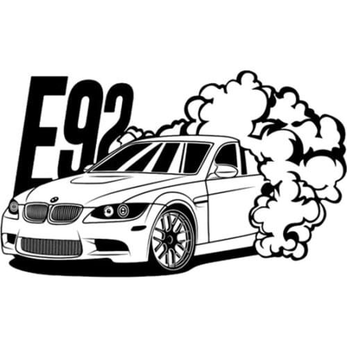 RuleMylife for BMW E92 Coupé car stickers decal anime cute car accessories decoration pegatinas para coche