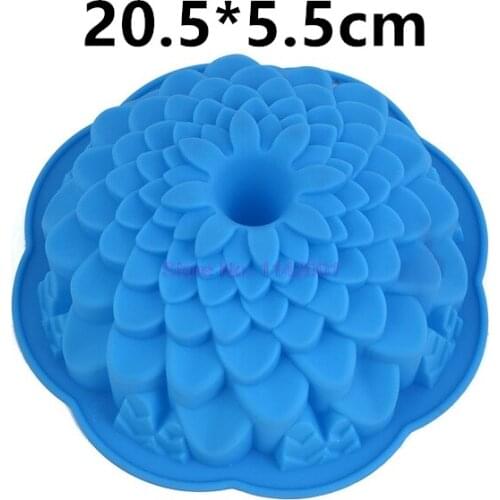 100pcs Silicone Big Cake Molds Flower Crown Shape Cake Baking Tools 3D Bread Pastry Mould Pizza Pan DIY Birthday Wedding Party