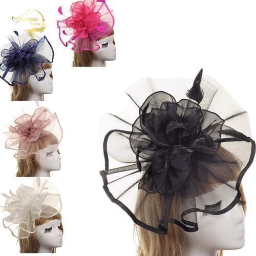 Tocados Sombreros Bodas Colours Wedding Bridal Hats Headpieces Bride Blue Fascinator Wedding Party Accessories For Women