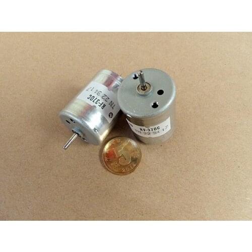 1pc 370 Micro DC Motor 6V-7.2V 12000 RPM for Electrical Appliances Car or ship model RF-370C