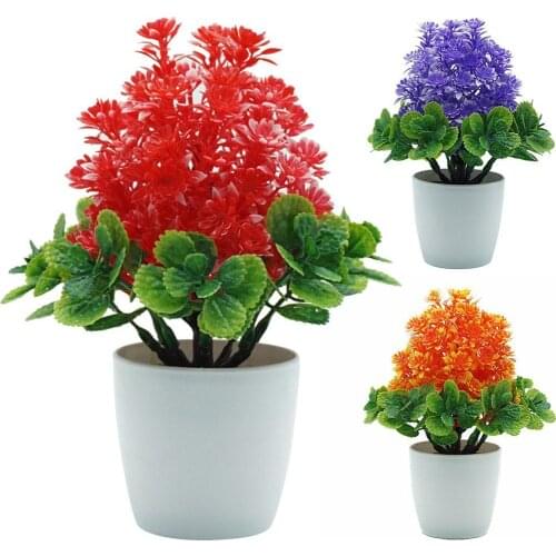 1Pc Artificial Flower Season Tree Minisacape Wedding Home Table Bonsai Decor