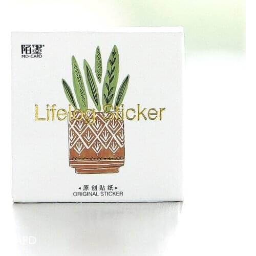 1 Pack Touch of Green Stickers DIY Decorative Sealing Stickers