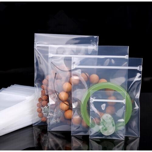100Pcs PPE Plastic Anti-oxidation Bag Zip Lock Grip Self Seal Resealable Reclosable Packaging Pouches Anti Oxidation for Jewelry