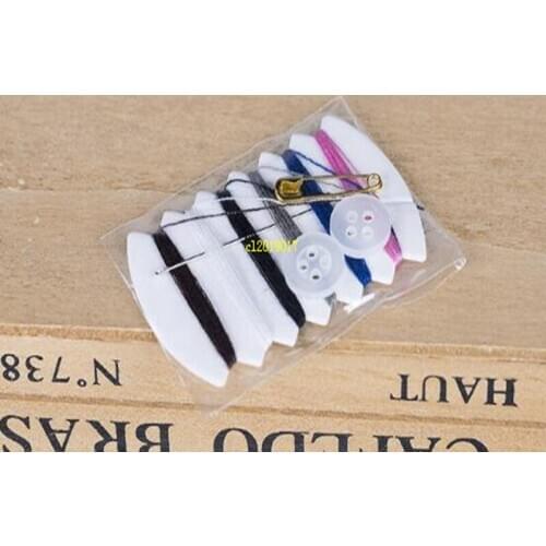10000SETS/lot mini sewing kit / travel sewing kits embroidery needlework six threads sewing kit mending kit