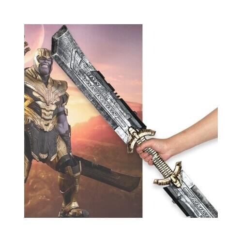 110cm Thanos Gauntlet Weapon Double-edged Sword Cosplay Costume Accessory Halloween Toys props