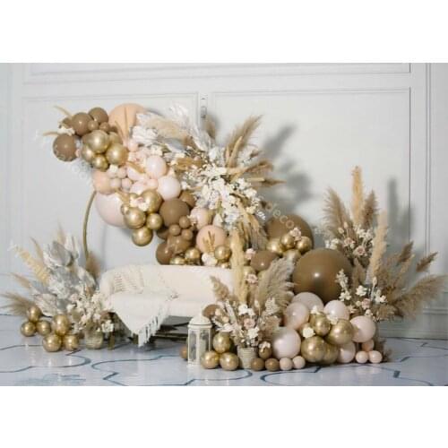 18/10/5 Inch Coffee Caramel Apricot 50pcs Latex Balloons Wedding Birthday Balloons Arch Party Supplies Globol Balloon Decoration