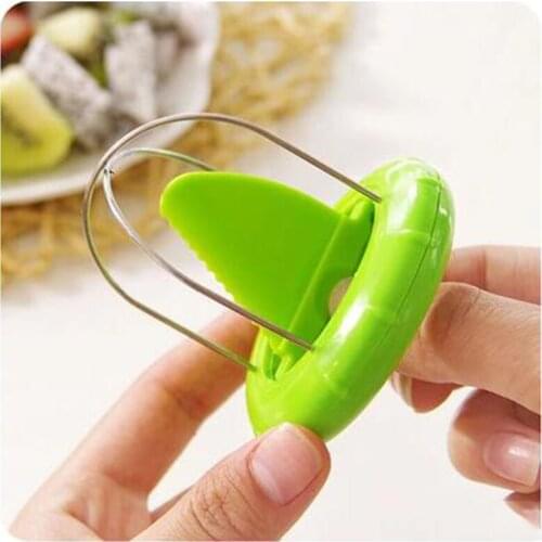 2-In-1 Kiwi Slicer Tool, Stainless Steel Kiwi Fruit Peeler With Easy-Grip Handle, Kiwi Fruit Slicer for Peeling & Quarterin