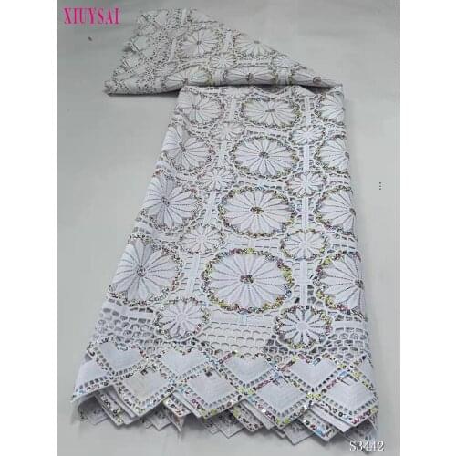 2020 Latest Guipure Lace Cord Lace Embroiderey French African Cord Lace Fabric High Quality Nigeria Lace Fabric For Wedding SL95