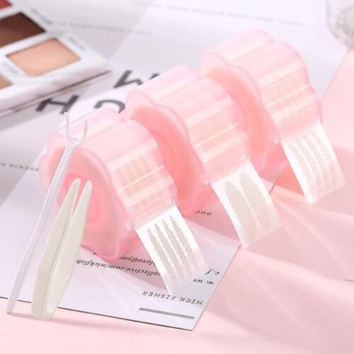 360Pcs/set Double Eyelid Sticker Tape M/L/Olive Invisible Eyelid Paste Lace Mesh Transparent Self-adhesive Stickers Makeup Tools