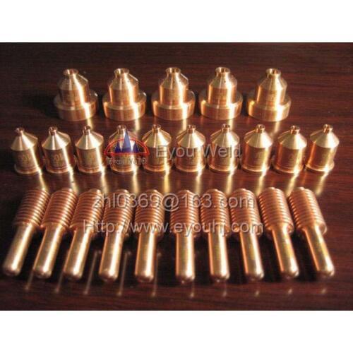 45 pcs Consumables(Nozzle 220011+ Electrode 220037+Shield 220047)for 100APlasma Cutting Machine Torch/Tool, FREE SHIP[PMX1650]