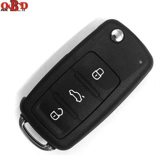 HKOBDII New 3 Buttons 202AD Remote Car Key Case Shell For Volkswagen VW Lavida