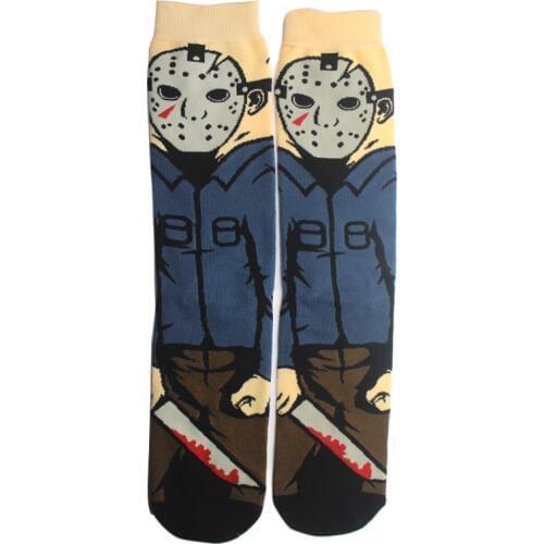 K162 Black Friday 1 Pair Personalized Print Socks Funny Novelty Sock Comfort Colorful ing Cotton Crew Socks