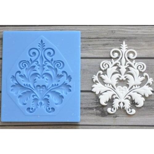 KUXSE Cake Border Silicone Mold Fondant Mold DIY Relief Cake Decorating Tools Chocolate Gumpaste Mold Kitchen Baking Tools