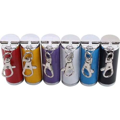 Mini Portable Ashtray Cigarette Keychain Outdoor Pocket Smoking Ash Tray With Lid Key Ring For Travelling Smoking Accessories
