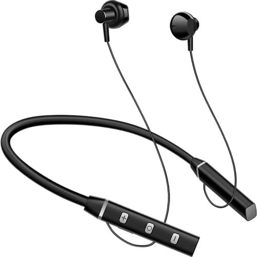 New Wireless Sports Headset Bluetooth 5.0 HIFI Headphone Wireless Sports Neckband Bluetooth Earphone-Red/Black