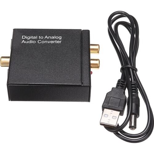New 3.5mm Jack Analog Audio Converter Adapter RCA Optical Cable Coaxial High Quality Amplifier Decoder Adapter Accessories