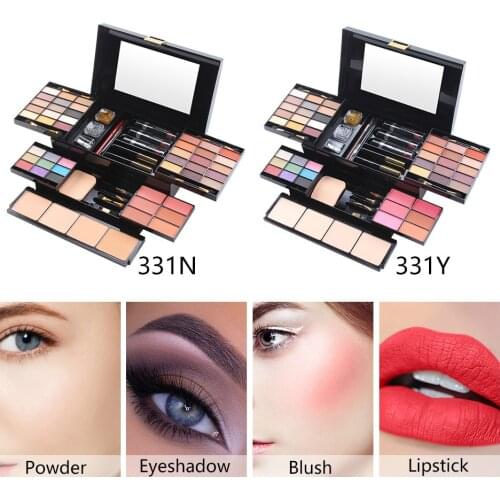 NEW Makeup Kit Full Professional 39 Colors Eyeshadow Palette Shimmer Glitter Matte Long Lasting Blush Power Lipstick with Mirror