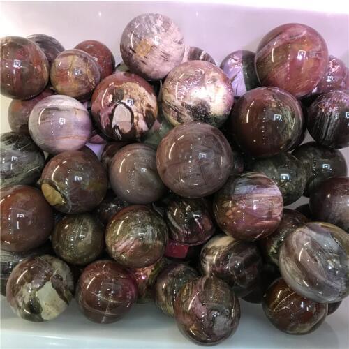 Wholesale Natural Xylopal Woodstone Ball Gemstone Ball Sphere