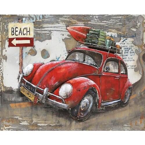 Full DIY Diamond Embroidery Cartoon Car Diamond Painting Cross Stitch Mosaic Pattern Home Decor Wall Painting