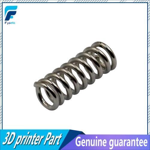 20pcs/lot 3 D printer accessory feeder spring for Ultimaker Wade extruder nickel plating 1.2mm 20 mm top quality