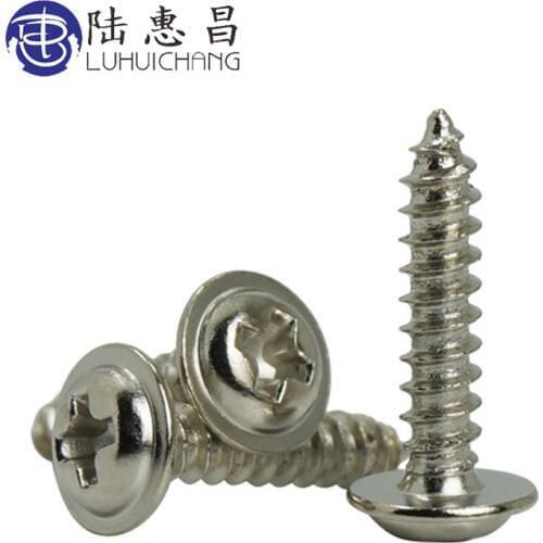 Luchang Round head screws self-tapping screws carbon steel with Padded M1.7 M2 screws PWA screws