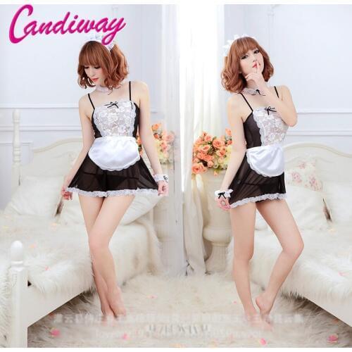 Nurse sexy costumes NEW classical Lace sexy underwear Sexy lingerie lolita maid outfit Women Exotic Apparel Baby Dolls