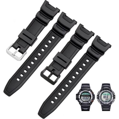 Silicone Watchband for Casio G-shock SGW-100 SGW100 Rubber Sport Waterproof Men Replace Band Bracelet Watch strap Accessories