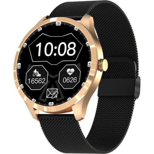 Smart Watch Heart Rate Blood Pressure Monitor Call/SMS Reminder Sport Smartwatch Stainless Steel Wristband for iOS Android