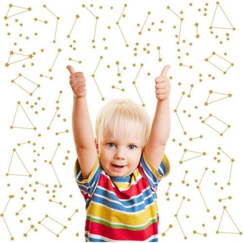 Special Art Constellation wall decal Zodiac Astronomy stickers Kids bedroom Decor Mural Outer Space Bedroom Wall Sticker NY-417