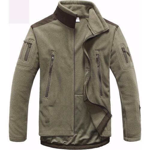 Outdoor Men Tactical 134 cm Bust Fleece Shark Skin Patch Polar Military Sports Camping Hunting Jackets Thermal Coats Clothes