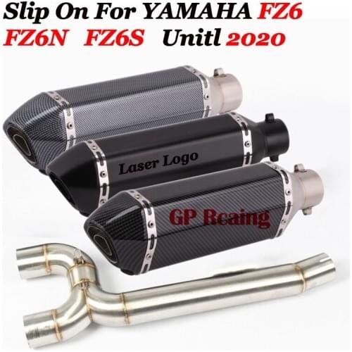 Slip On For Yamaha FZ6N FZ6S FZ6 Motorcycle Replace Original System Middle Link Pipe Connect Exhaust Muffler Tube Left Right Sid