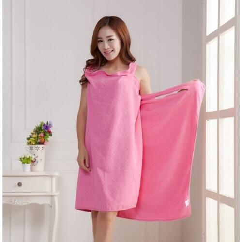 Bathroom Women Microfiber Bath Towels for adults Wearable Beach Towel Bath Wrap Towel Bath Gown serviette de bain toalha
