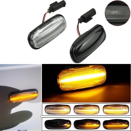 1 Pair Dynamic Turn Signal Indicator For Land Rover Discovery 2 1999-2004 Defender Freelander 1 2002-2005 LED Side Marker Light