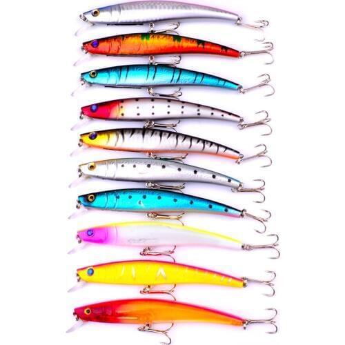 1Pc 11.5cm 11.2g Minnow Swimbait Pencil Fishing Lures Hard Plastic Artificial Crank Bait 3D Fish Eye Fake Baits