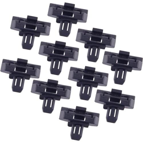10pcs Black Plastic Front Bumper Moulding Clips Fasteners Fit for Toyota Highlander Echo 2001 2002 5219752010 52197-52010