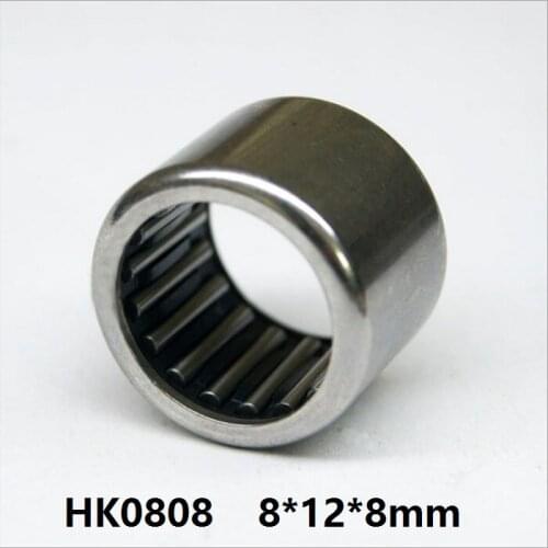100pcs/lot HK0808 HK081208 Drawn Cup Type Needle Roller Bearing 8*12*8 mm Miniature free shipping good quality
