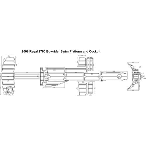 2009 Regal 2700 Bowrider Swim Platform and Cockpit