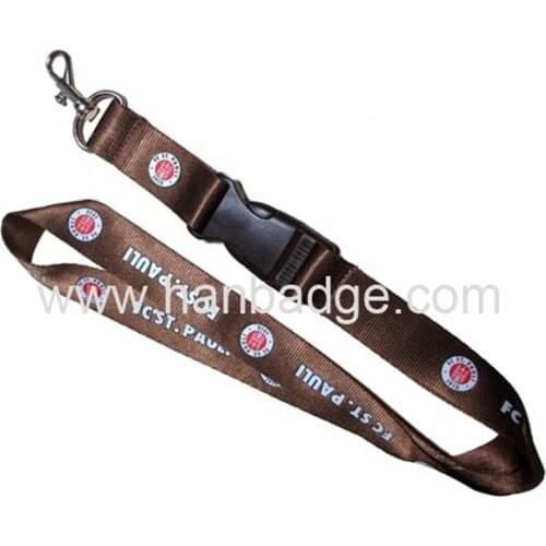 FREE Custom Design Customized Nylon Lanyard With Your Logo 900x20mm + Metal Hook + Plastic Buckle
