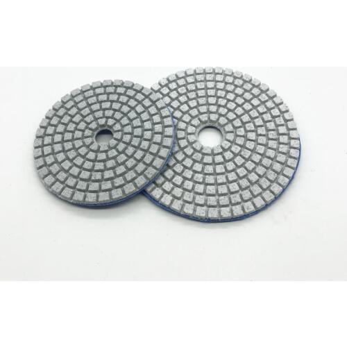 2Pcs 4 Inch 100mm Diamond Polishing Pad Flexible Wet Water Grinding Marble StoneAbrasive Granite Disc