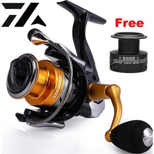 Double Spools Spinning Fishing Reel With Spare Spool Fishing Reels Saltwater Carp Feeder Free Metal Spare Spool Reel