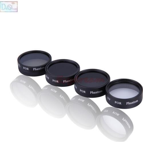 Neutral Density ND4 + ND8 + UV + CPL Lens Filter for DJI Phantom 3 Pro Professional & Advanced Accessories