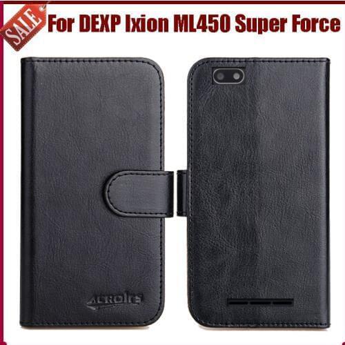 Hot Sale! DEXP Ixion ML450 Super Force Case New Arrival 6 Colors High Quality Flip Leather Protective Cover Phone Bag