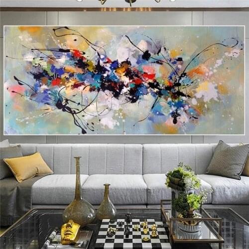 Cuadros Artistic Posters and Prints Abstract Colorful line Paintings prints Aesthetic Canvas Wall Pictures Decorations For Home
