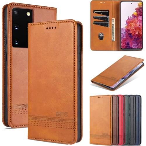 Leather Flip Case For Samsung S21 S20 FE S10 S9 S8 Plus Ultra A01 Core A12 A32 A42 A31 A41 A51 A71 A02 M51 M21 M31 Phone Cover