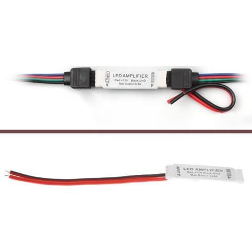 Mini Signal Amplifier Repeater for 5050 3528 SMD RGB LED Light Strip DC 12V